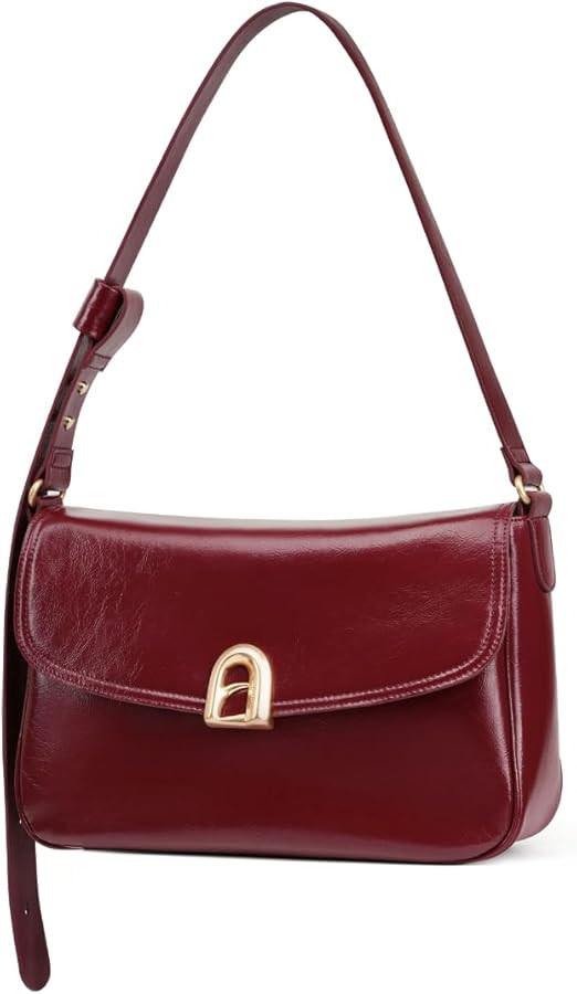 LA FESTIN Large Leather Purses For Women Trendy Crossbody Satchel Bag Adjustable Strap Purse Unde... | Amazon (US)