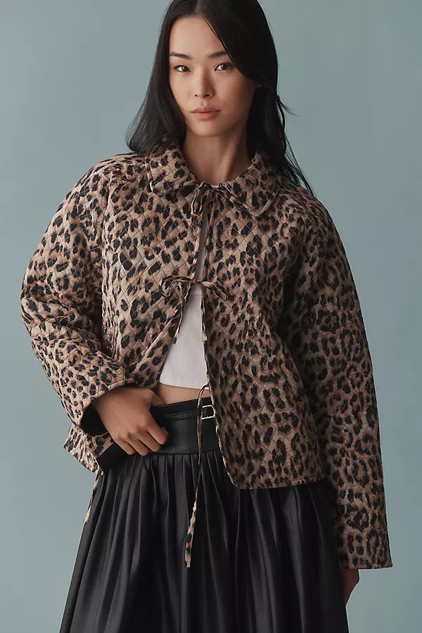 Leopard Quilted Jacket | Anthropologie (US)