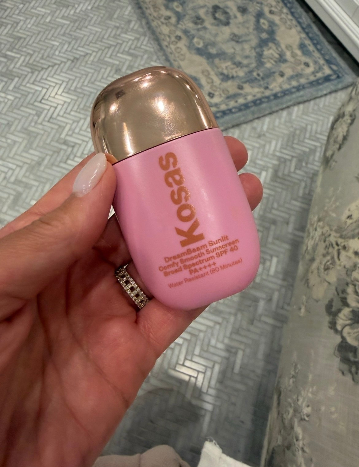 This Kosas DreamBeam Sunlit SPF 40 is such a pretty everyday face sunscreen if you love a glowy mineral sunscreen. It gives broad spectrum SPF 40 protection, has skincare ingredients like ceramides and peptides, and leaves the softest golden glow under makeup or on its own. Such a good Kosas sunscreen find if you want a smooth SPF, makeup-prep sunscreen, and easy daily sun protection in one.

#LTKOver40 #LTKselfcare #LTKBeauty