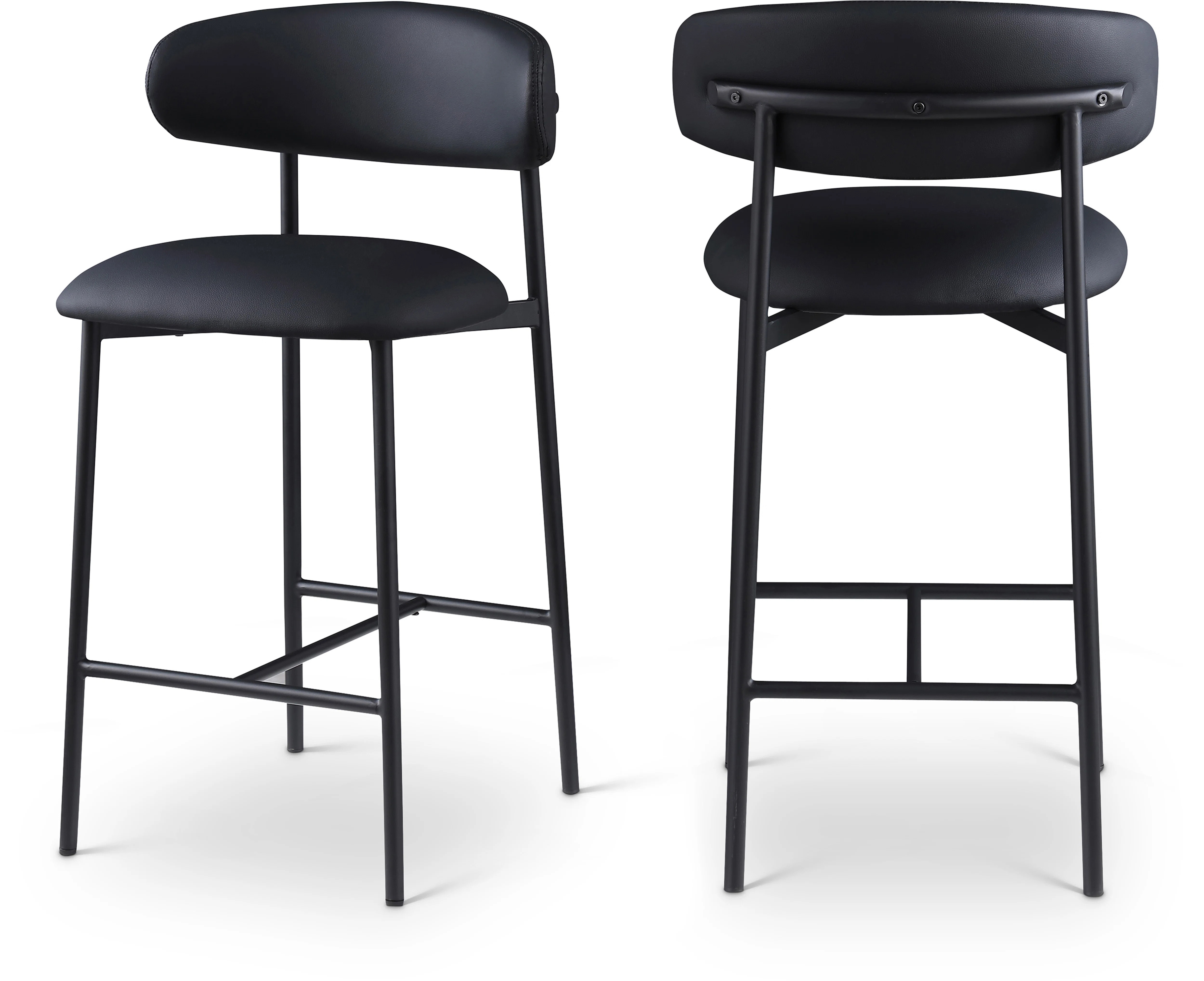 Hikmat Vegan Leather Counter Stool (Set of 2) | Wayfair North America