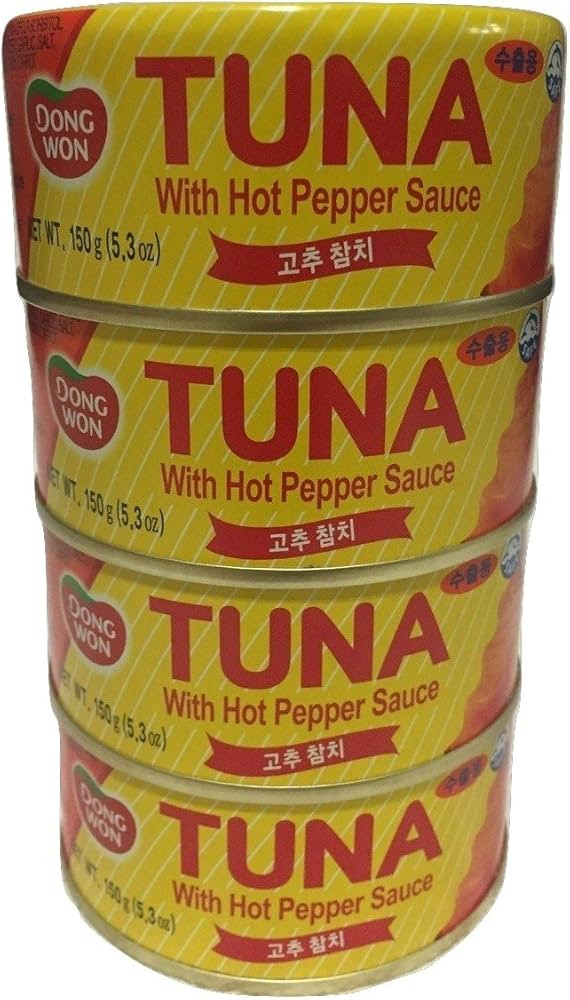 Dongwon, Tuna With Hot Pepper Sauce, 5.29 Ounce 4-cans | Amazon (US)