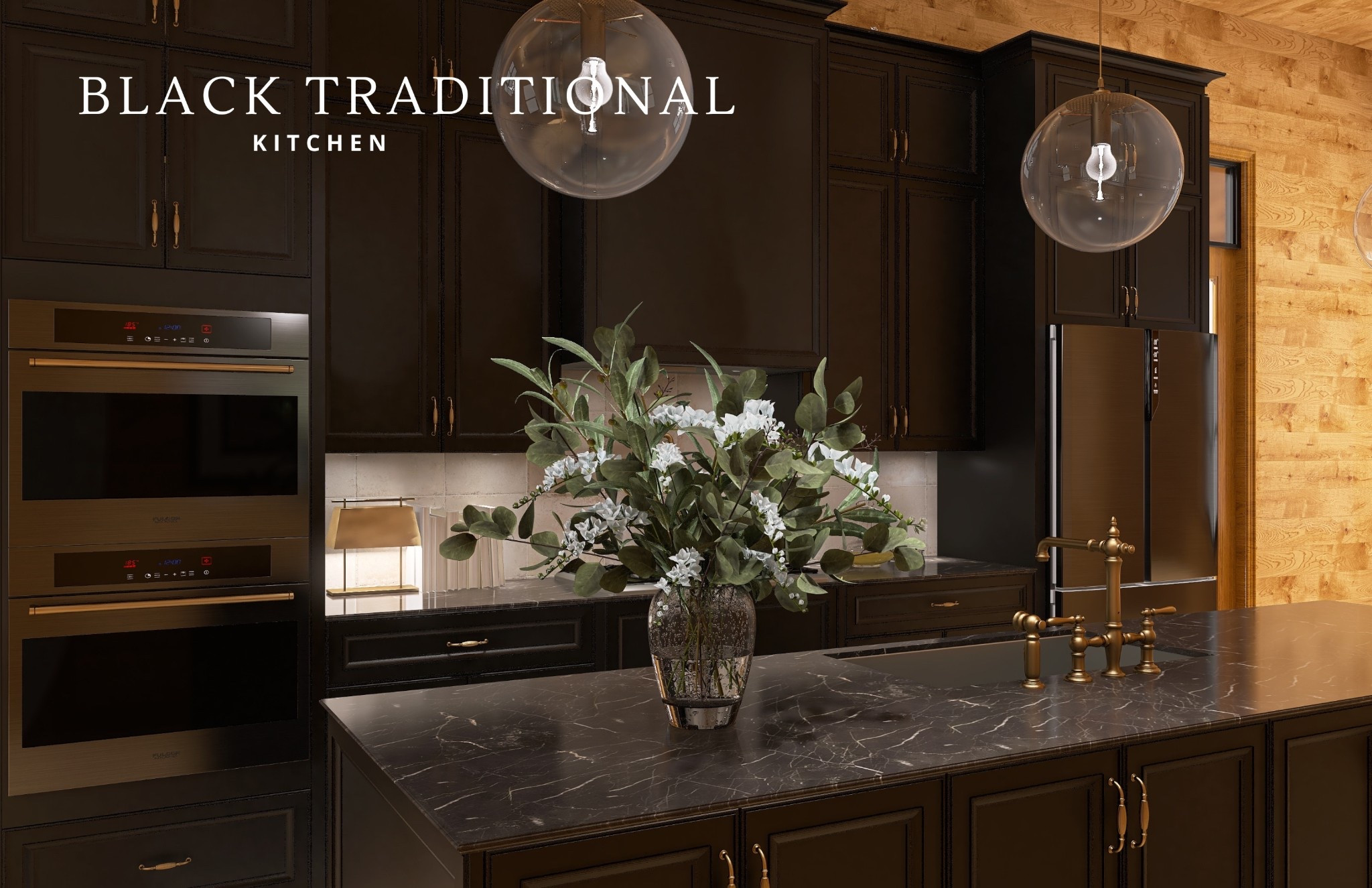 Designed by Jake
Black Traditional Kitchen 

#LTKmomlife #LTKSeasonal #LTKHome