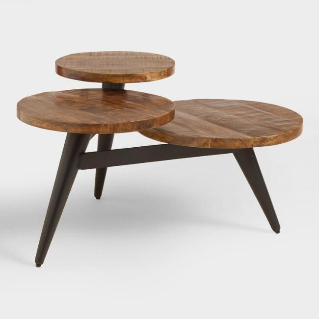 Wood and Metal Multi Level Coffee Table | World Market