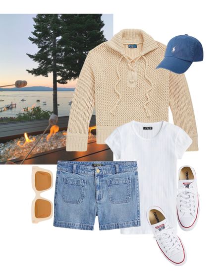 Dreaming of spring weekends at the lake with a cooler beach evening bonfire after a long day on the water 🌲🔥 

This sweater is on sale for 30% off! It’s a wool/cotton blend and will be perfect for summer travel. Would make a great Mother’s Day gift.

Love this pointelle detail top and it’s on sale! 

Spring travel, vacation outfit, lake outfit, lake house, Lake Tahoe, spring knit sweater, converse outfit, travel outfit, 

#LTKSeasonal #LTKtravel #LTKsalealert