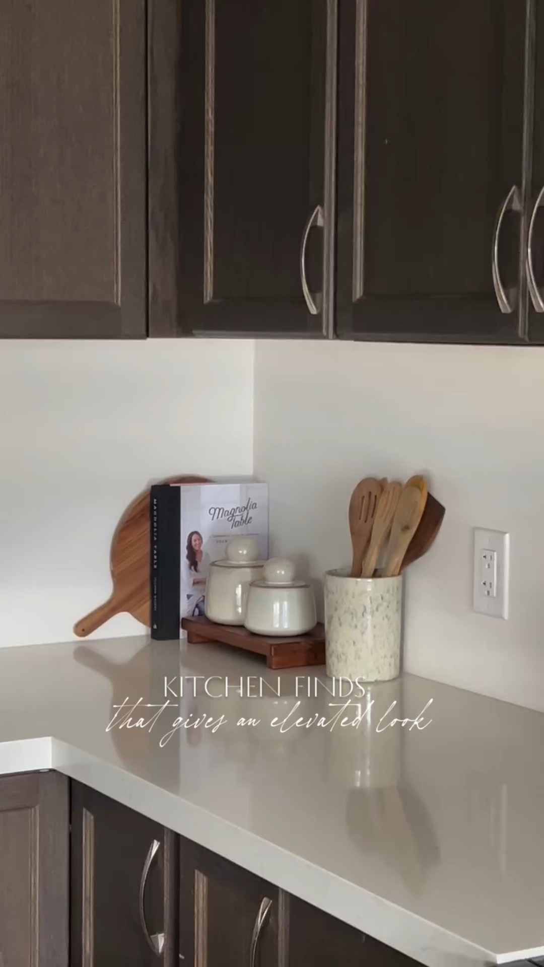 I love keeping my counters clean and minimal, but adding a few intentional pieces that are both pretty and practical makes all the difference. Think sculptural trays, warm wood accents and everyday essentials styled like decor 😍 Comment SHOP for links ✨

The goal? A space that feels curated, calm and effortlessly put together. 

//follow @interiorstylesbya for modern home styling + elevated everyday finds!

#counterstyling #kitchenfinds #homeinspo #intentionalhome #fyp