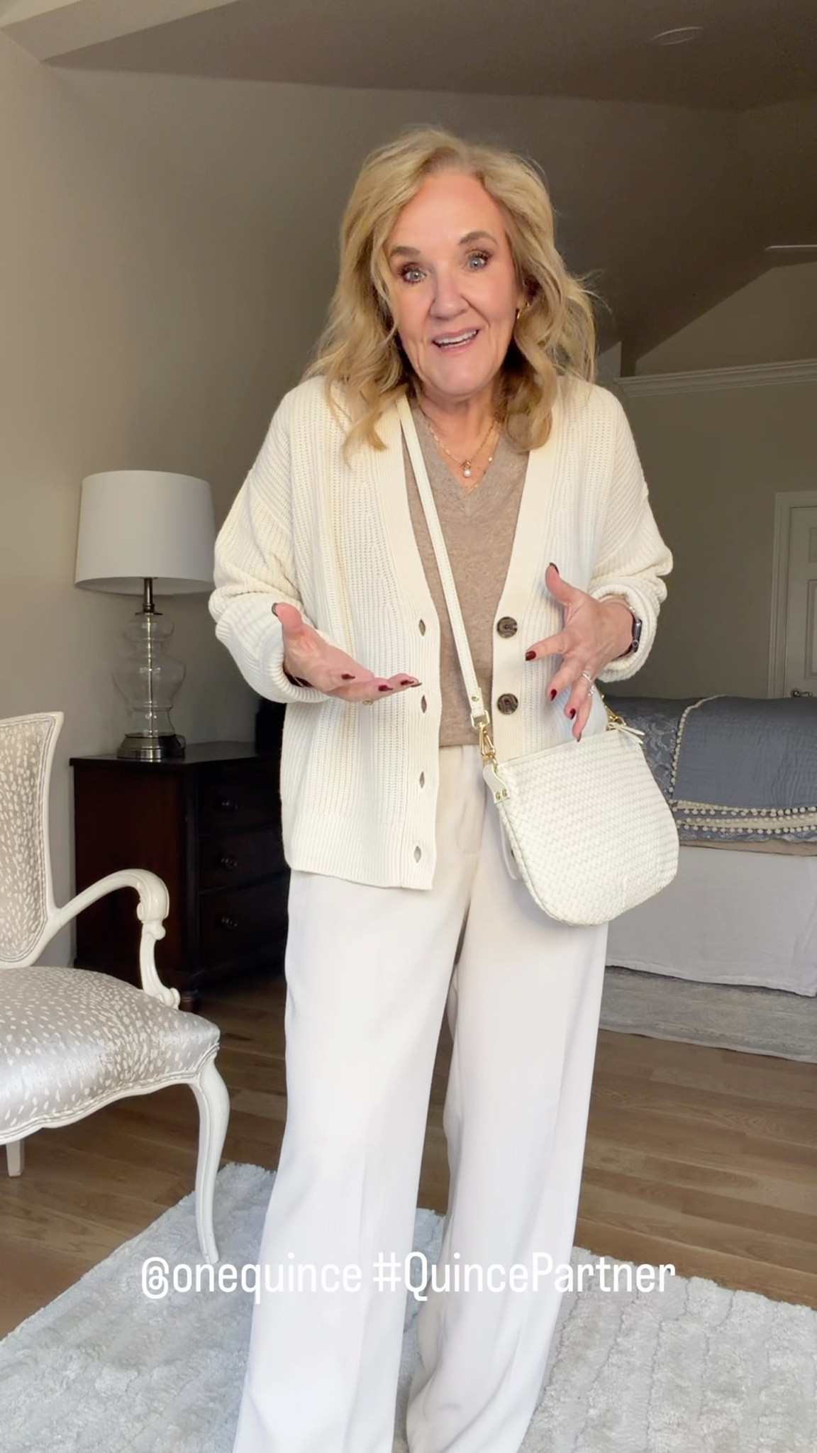 Affordable, elevated, and easy to style — @onequince has the perfect staples for the season, from versatile layers to timeless basics you’ll wear year after year. #QuincePartner

Sizing
Sweater size medium for a relaxed style
Poplin blouse size medium a bit oversized
$50 v-neck cashmere I like to size up for a more relaxed look
Crepe trousers I size up in a lighter color, wearing the 29 waist 30 inseaem. Also available in a 32” inseam
Bella jeans in a relaxed straight style. My regular size fits best for a relaxed fit. 29 waist 28 inseam


#LTKOver40 #LTKSeasonal #LTKWorkwear