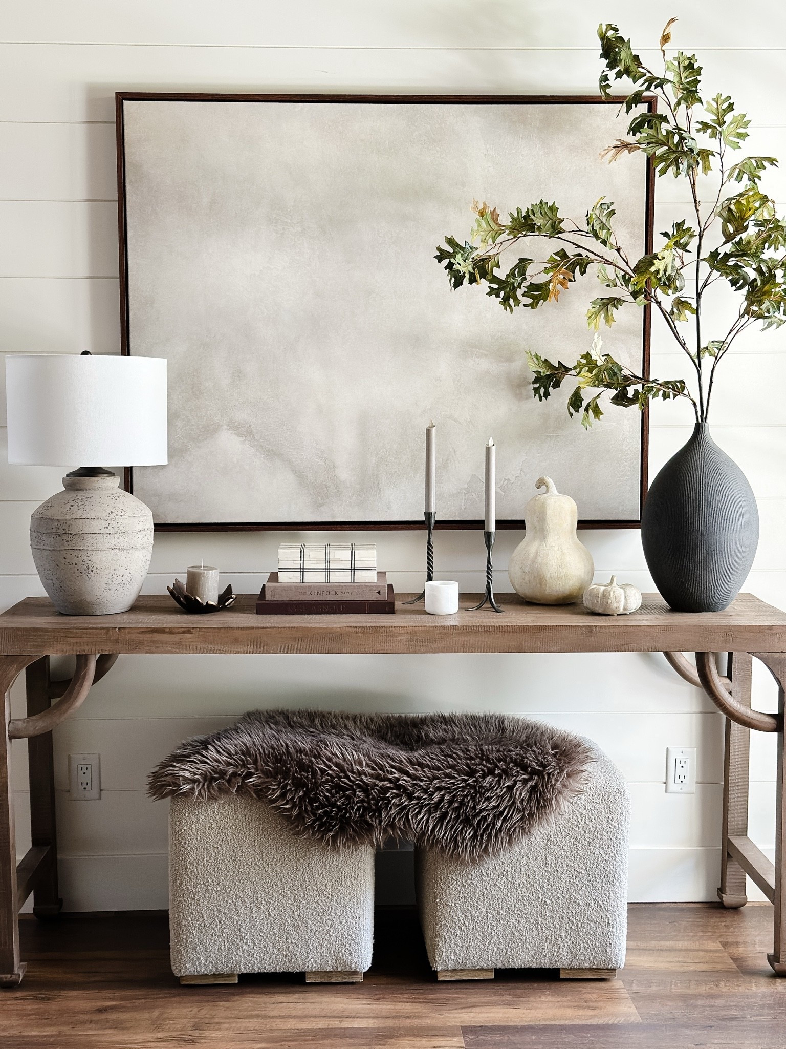 Fall Console table, collection prints, home decor, pottery barn.
Art is floating canvas with espresso frame, 40 x 50

#LTKHome #LTKSeasonal #LTKOver40
