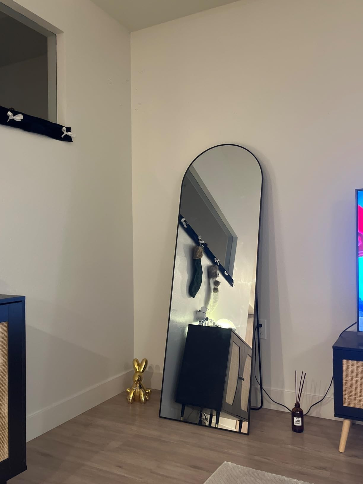 HARRITPURE 64"x21" Arched Full Length Mirror Free Standing Leaning Mirror Hanging Mounted Mirror ... | Amazon (US)