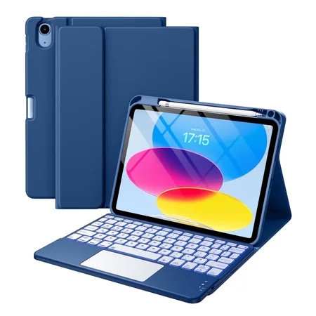 GEAK Compatible with Apple iPad A16 11th 10th Generation Case with Keyboard 7 Color Backlight Detachable Keyboard Case Cover with Touchpad for iPad 11th Gen 11 inch 2025 & 10th Gen 10.9 inch | Walmart (US)