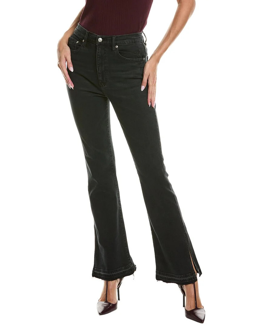 DAZE DENIM Go-Getter With Side Slit High Rise Flare Jean | Shop Simon