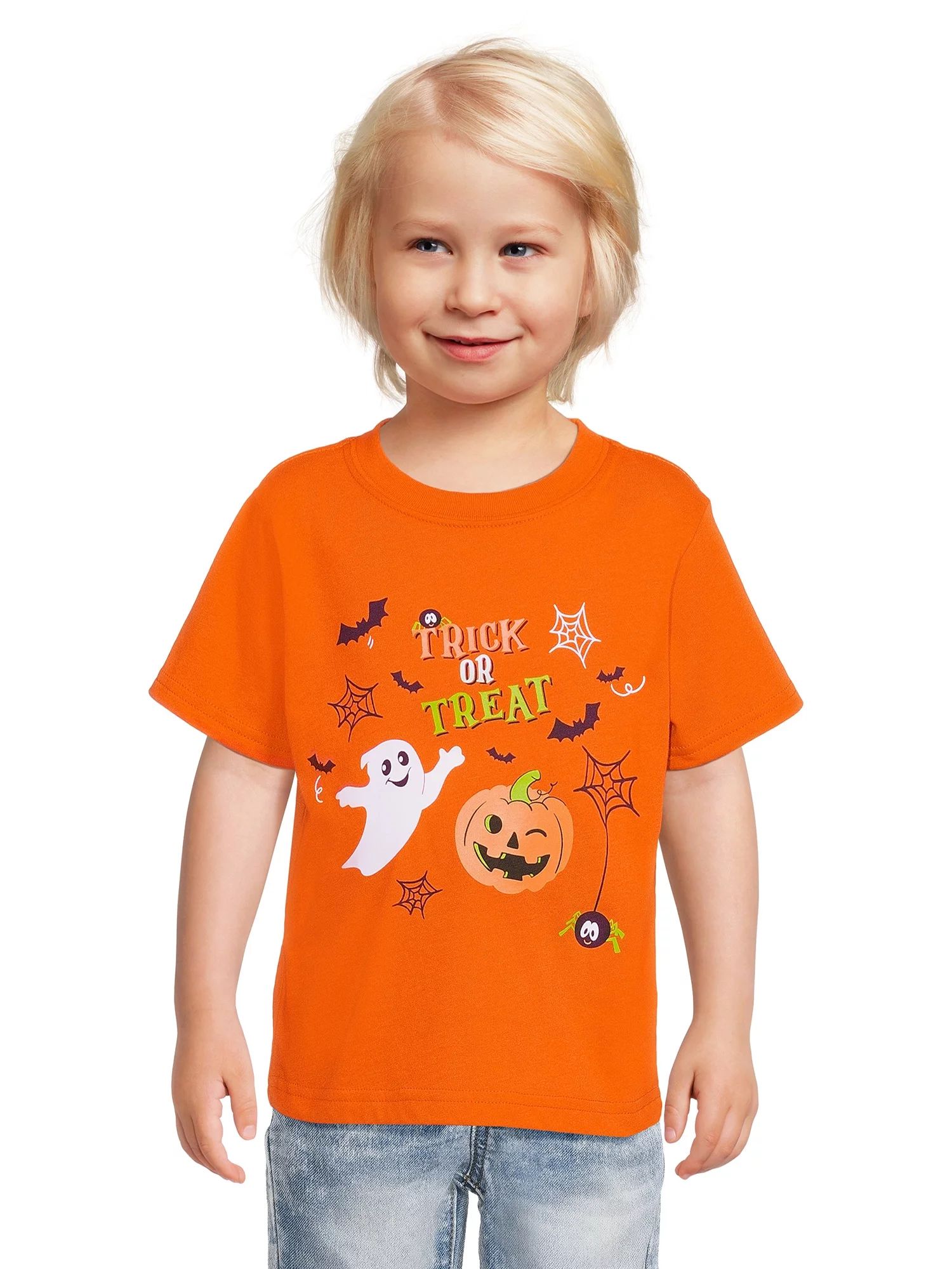 Wonder Nation Toddlers Unisex Halloween T-Shirt, Sizes 12M-5T | Walmart (US)