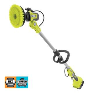 RYOBI ONE+ 18V Cordless Soap Dispensing Scrubber (Tool Only) PCL1701B - The Home Depot | The Home Depot