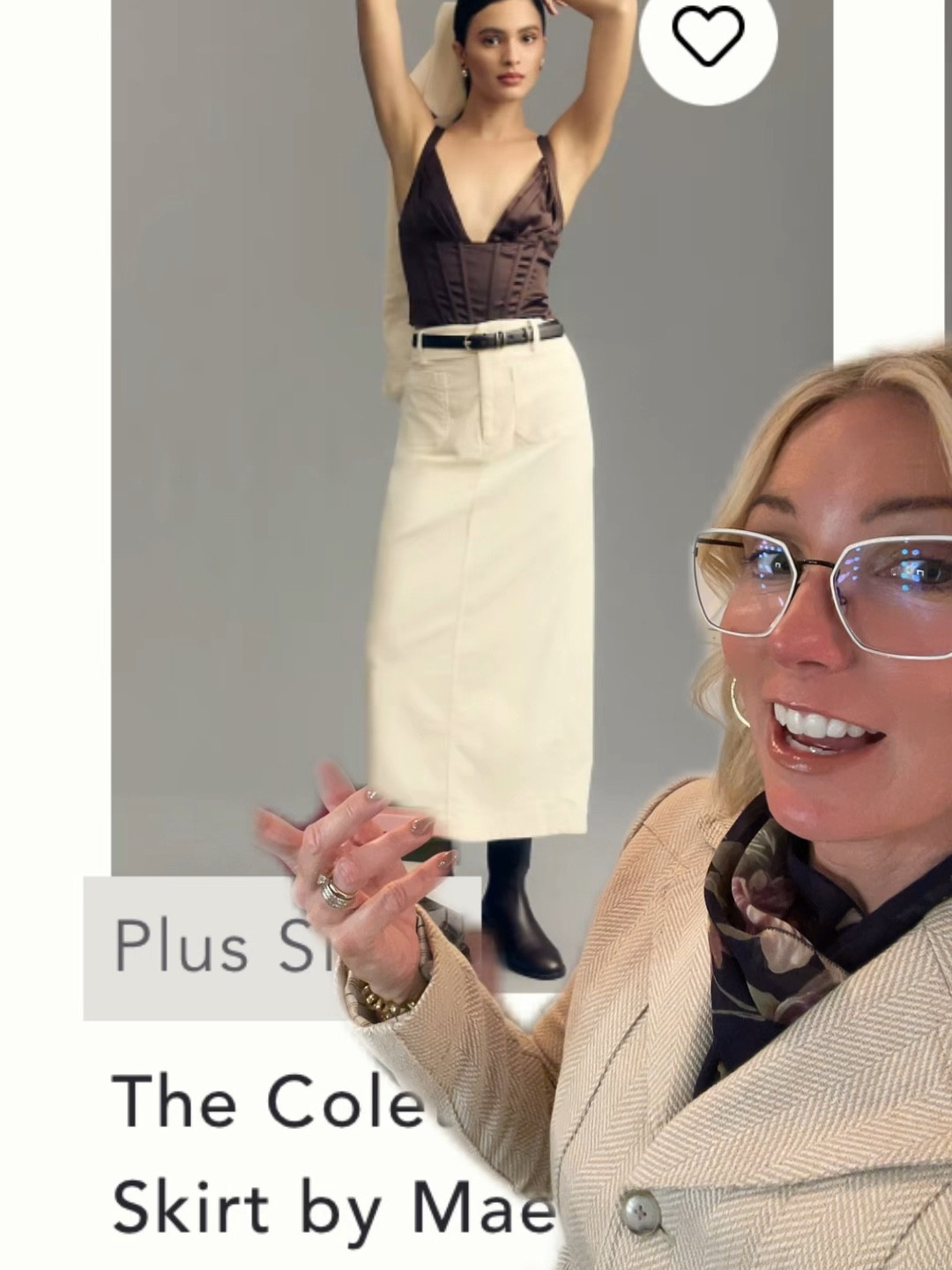 On trend color and skirt style- a fall pineapple pick as it comes in plus sizes too! Love that!

#LTKstyletip #LTKworkwear #LTKSeasonal