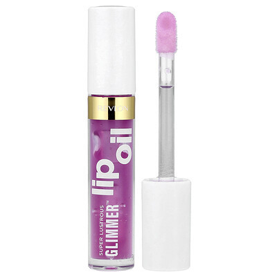 Revlon, Super Lustrous Glimmer™, Lip Oil, 005 Vio-lit, 0.13 fl oz (3.8 ml) | iHerb