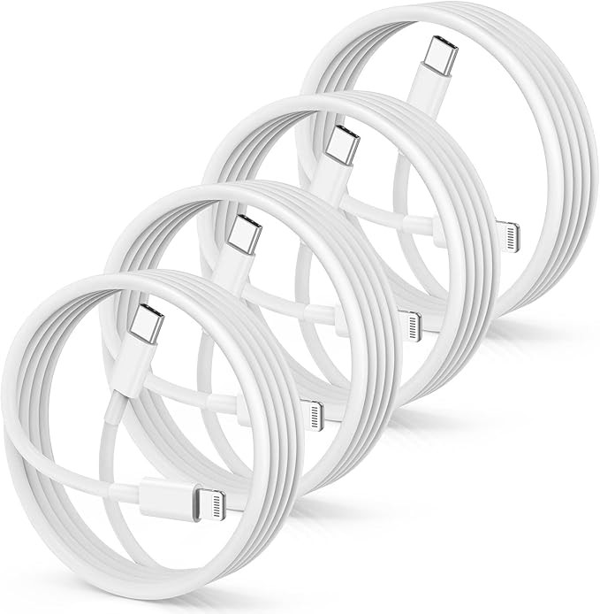 4Pack USB C to Lightning Cable 6ft,(Apple MFi Certified) Type C to Lightning Cord 2M,Apple USB C ... | Amazon (US)