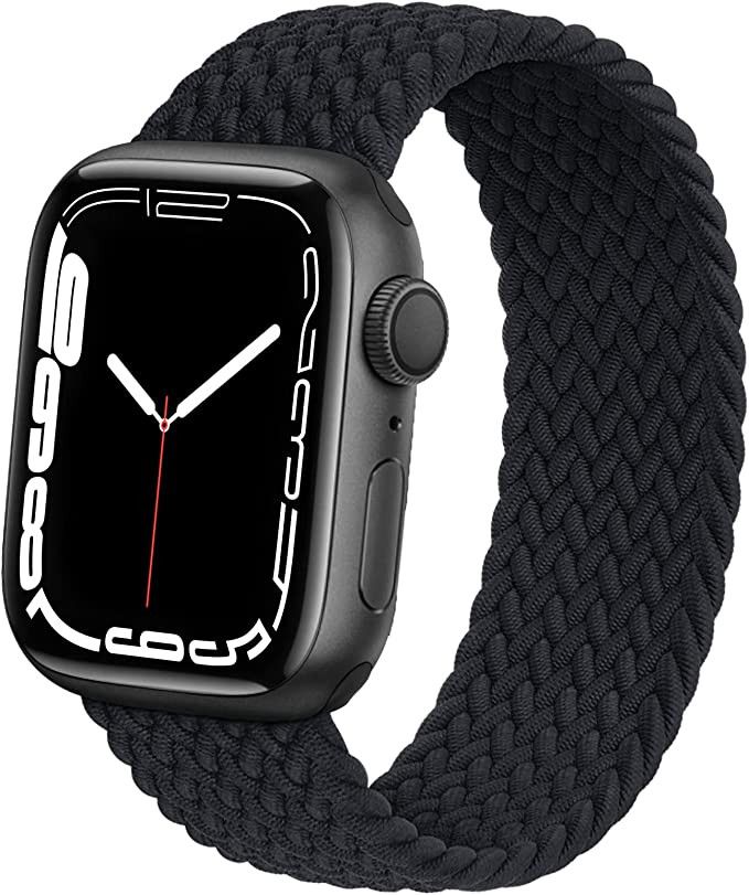 Braided Solo Loop Bands Compatible With Apple Watch Band 38mm 40mm 41mm, Men and Women Stretchy N... | Amazon (US)
