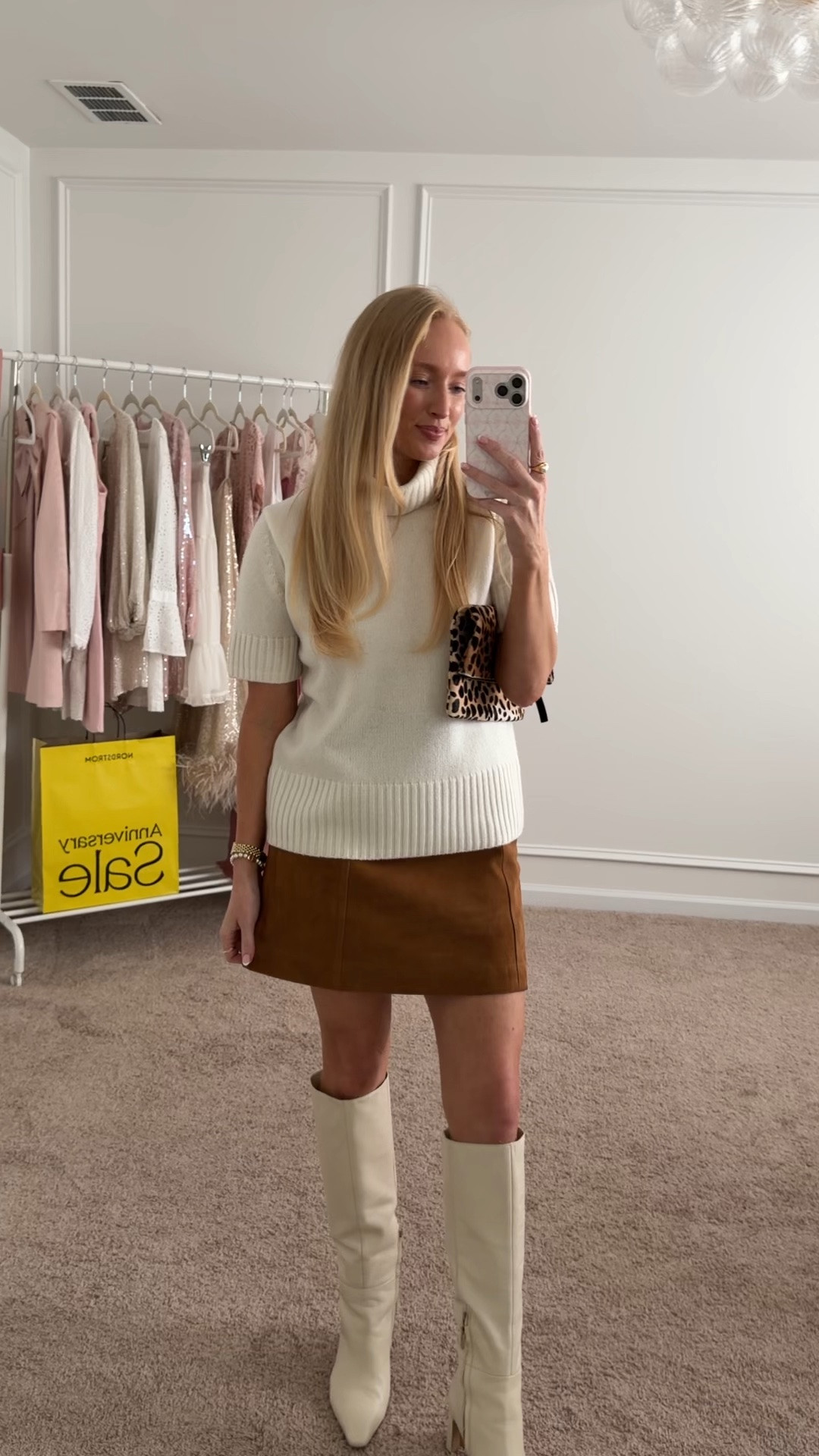 Classic and feminine fall outfit from the Nordstrom anniversary sale. Wearing a small in the cashmere sweater and I sized down to a 2 in the suede skirt 

NSALE // Nordstrom sale // fall workwear // fall family photos

#LTKSaleAlert
