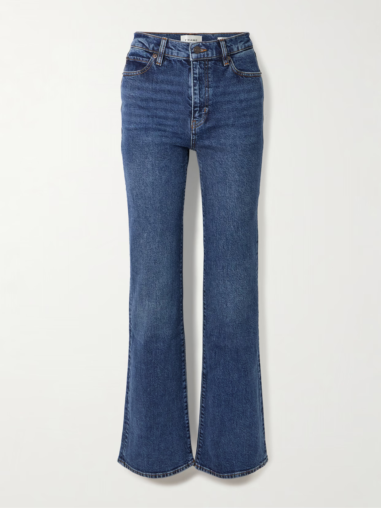 FRAME - The Arrow High-rise Flared Jeans - Blue | NET-A-PORTER (US)