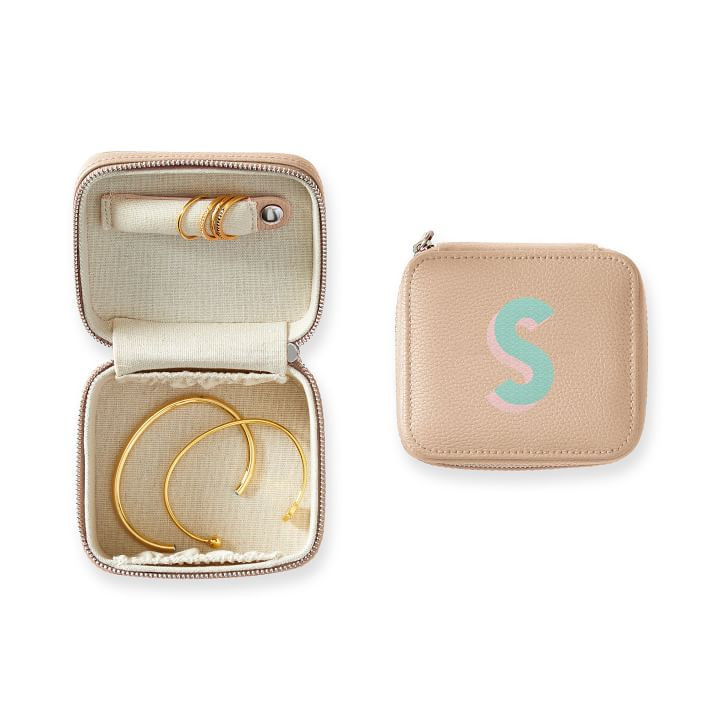 Petite Travel Jewelry Case, Shadow Printed | Mark and Graham