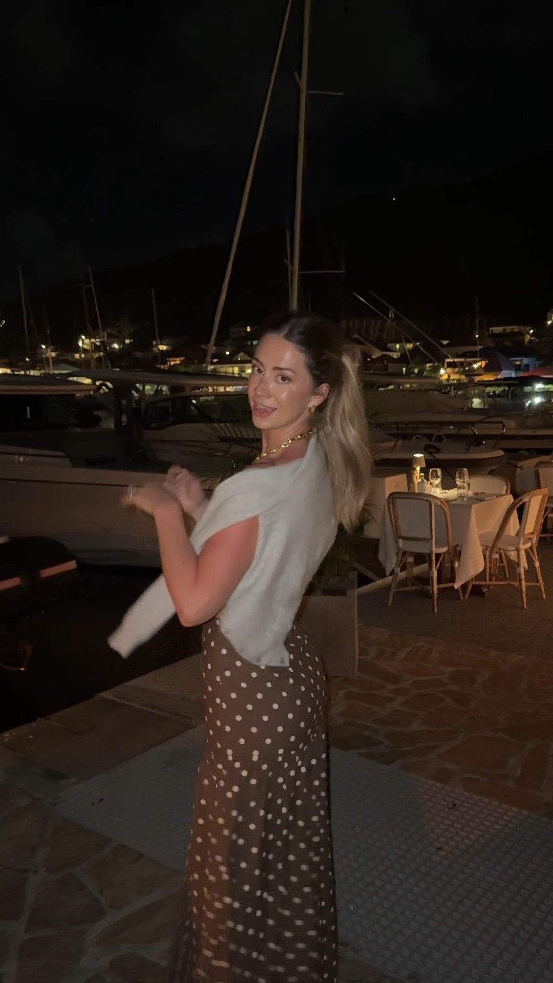 Night out in st Barths on vacation ⭐️ obsessed with this polka dot set dress - size up! This brand typically runs small 

#LTKootd #LTKTravel