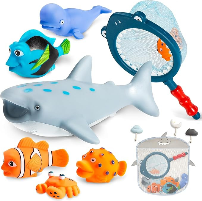 No Hole Mold Free Baby Bath Toys for Toddlers 1-3, Water Toys for 6-12 Months Infants with Storag... | Amazon (US)