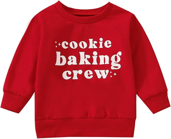 Toddler Baby Boys Girls Christmas Clothes Funny Letter Print Sweatshirt Winter Baby Christmas Out... | Amazon (US)