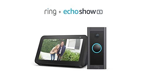 Ring Video Doorbell Wired bundle with Echo Show 5 - Black | Amazon (US)