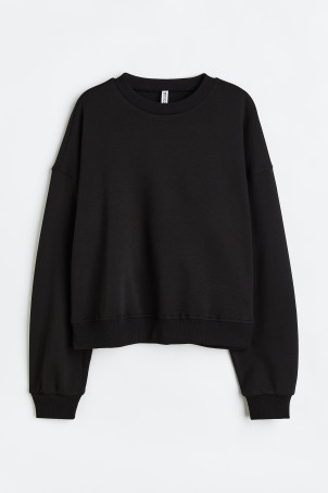 Sweatshirt - Dusty pink melange - Ladies | H&M US | H&M (US + CA)
