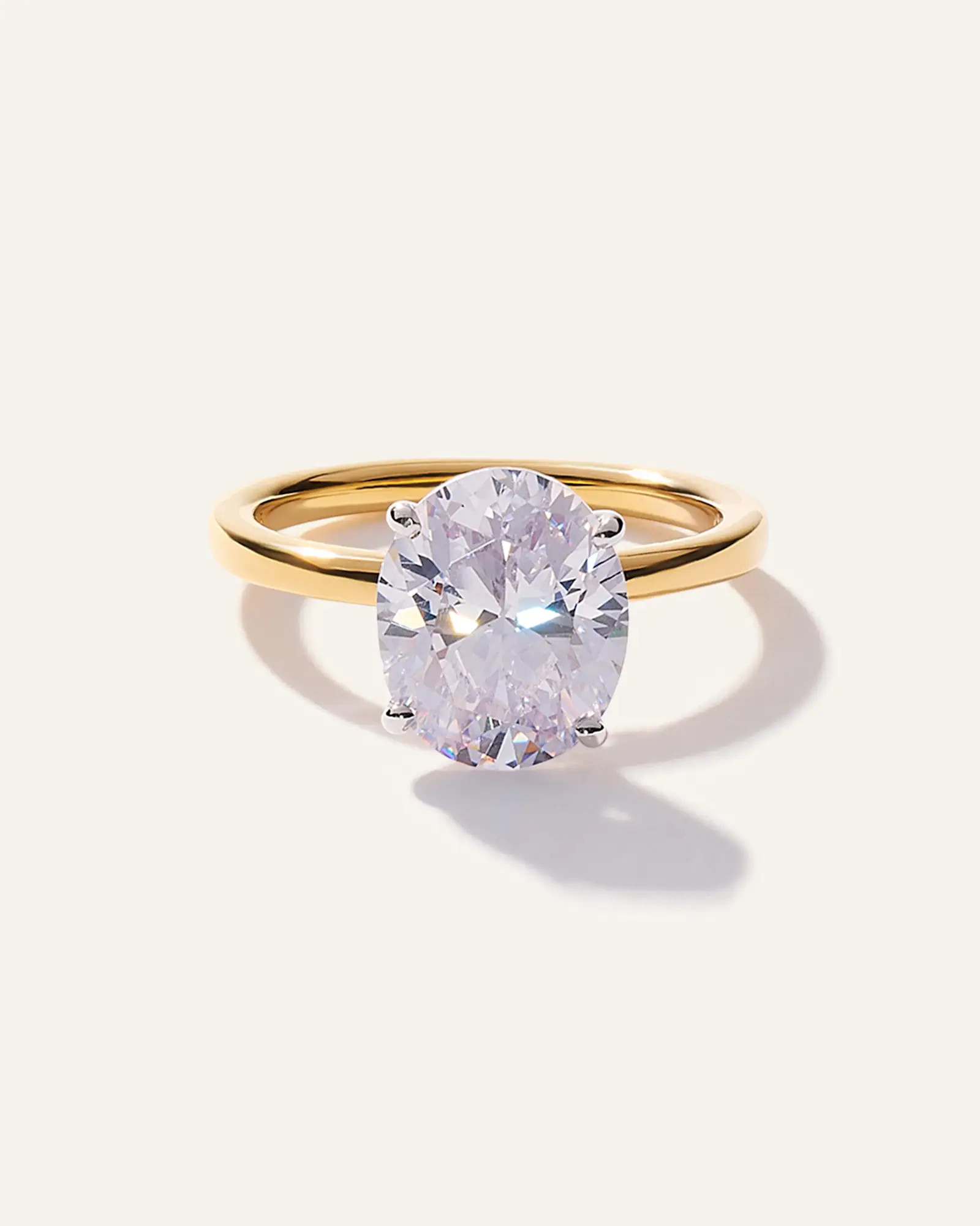 Lab Grown Diamond Oval Comfort Fit Engagement Ring | Quince
