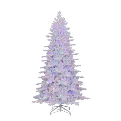 Member's Mark 7.5' Flocked White Fraser Fir Pre-Lit Christmas Tree | Sam's Club
