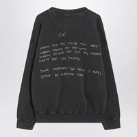 Anine Bing Jaci Lyrics Black Washed Sweatshirt | Balardi (US & Canada)