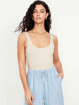 Double-Layer Scoop-Neck Bodysuit | Old Navy | Old Navy (US)