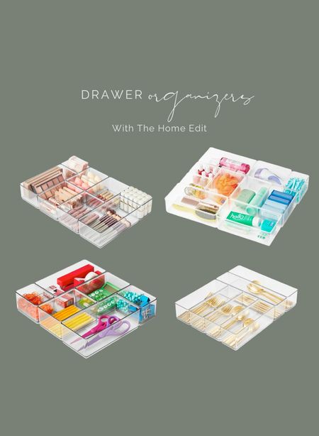 Drawer organizers from Walmart! Use these to organize your kitchen and bathroom drawers. Perfect for makeup or that messy junk drawer  
The Home Edit
Organization
Spring cleaning


#LTKstyletip #LTKhome #LTKunder50