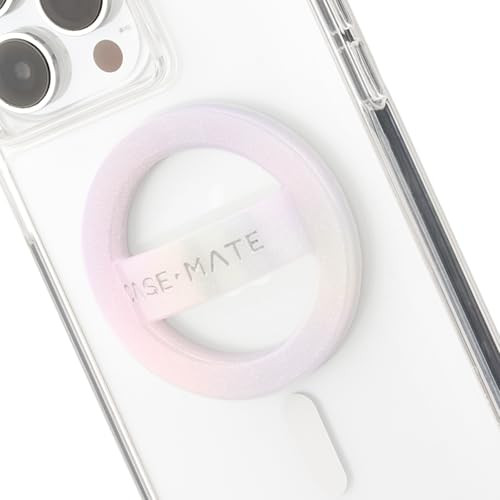 Case-Mate Soap Bubble MagSafe Phone Grip - Detachable Holder for Hand - Thin Collapsible Soft Loop Magnetic Phone Grip for iPhone 17 Pro Max /16 Pro Max/15/14/13/12/Pixel 10 - Iridescent | Amazon (US)