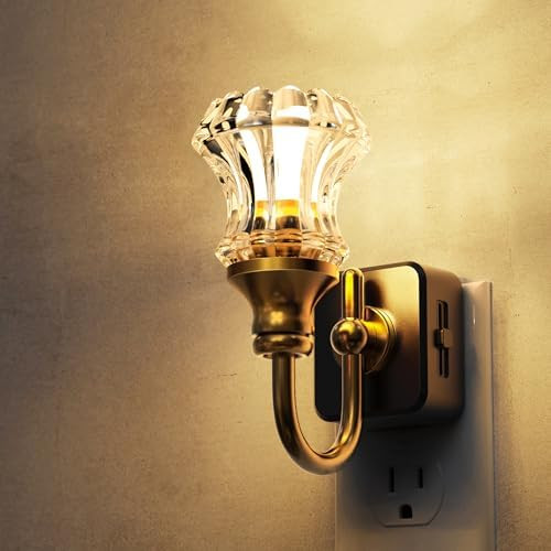 L LOHAS LED Night Lights Plug into Wall, 3000K Soft White | Floral Night Lights with Dusk to Dawn... | Amazon (US)