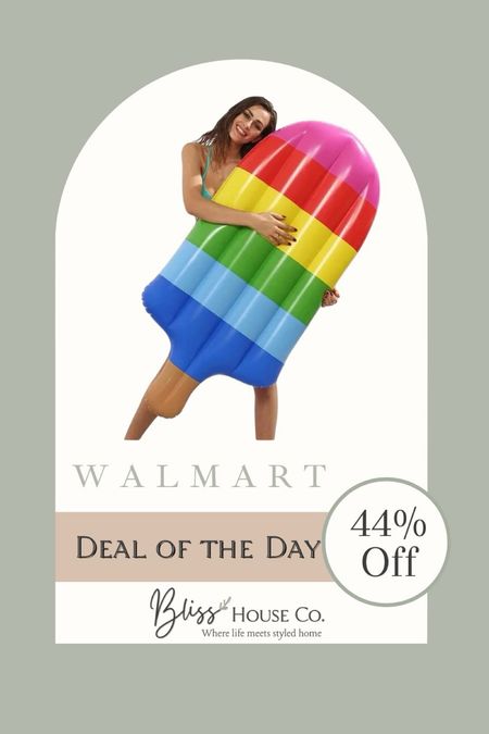 🌈 Brighten up your summer with Walmart’s Deal of the Day! Grab this vibrant pool float at 44% off and splash into savings! Perfect for every pool party and sunny day. 🌞💦

#LTKHome #LTKSwim #LTKKids