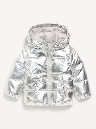 Shiny Quilted Puffer Jacket for Toddler Girls | Old Navy (US)