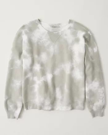 Garment-Dye Wash Crew Sweatshirt | Abercrombie & Fitch US & UK