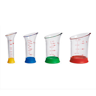 OXO® Good Grips® 4-Piece Mini Measuring Beaker Multicolor | The Container Store
