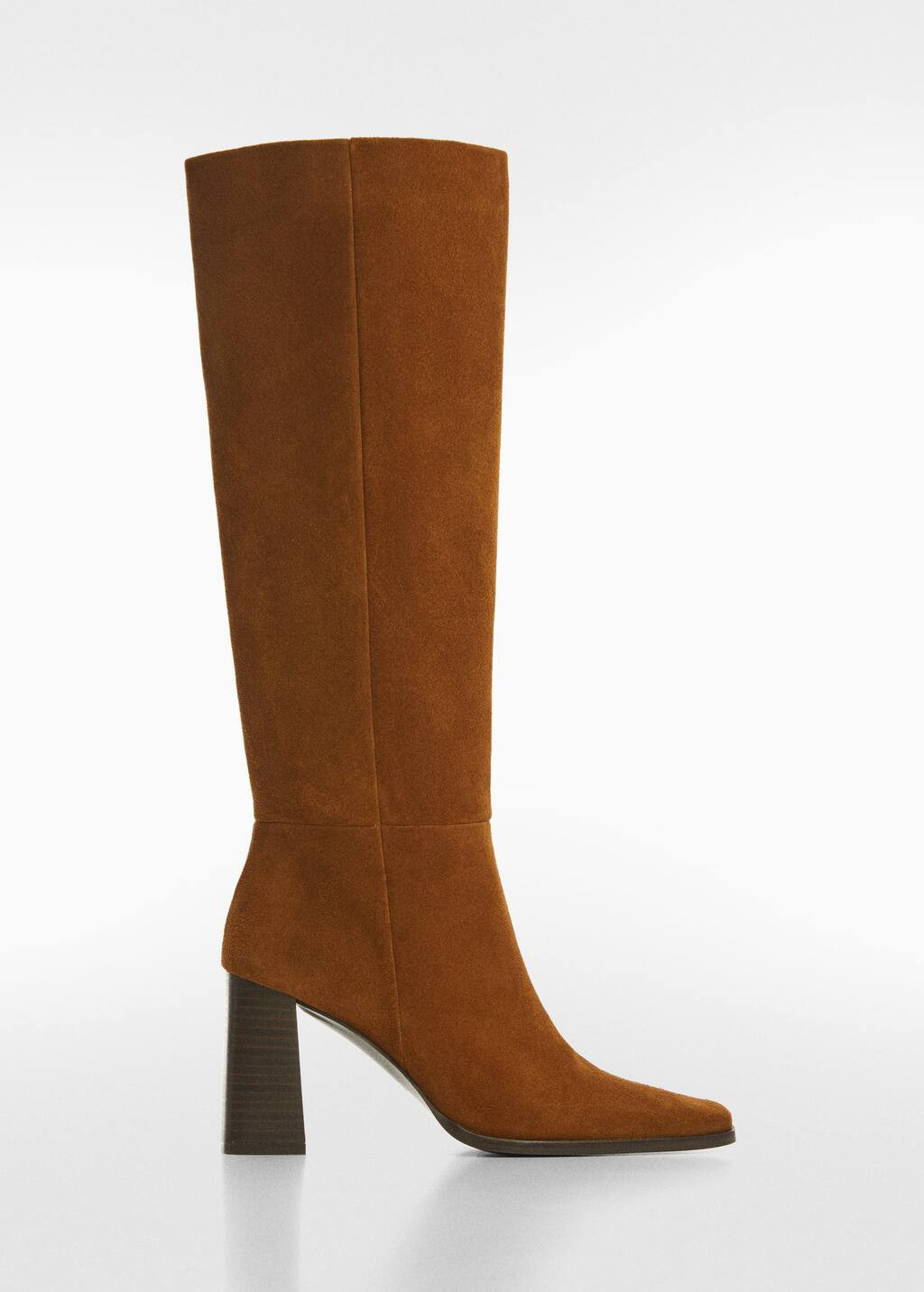 Heel suede boots -  Women | Mango United Kingdom | MANGO (UK)