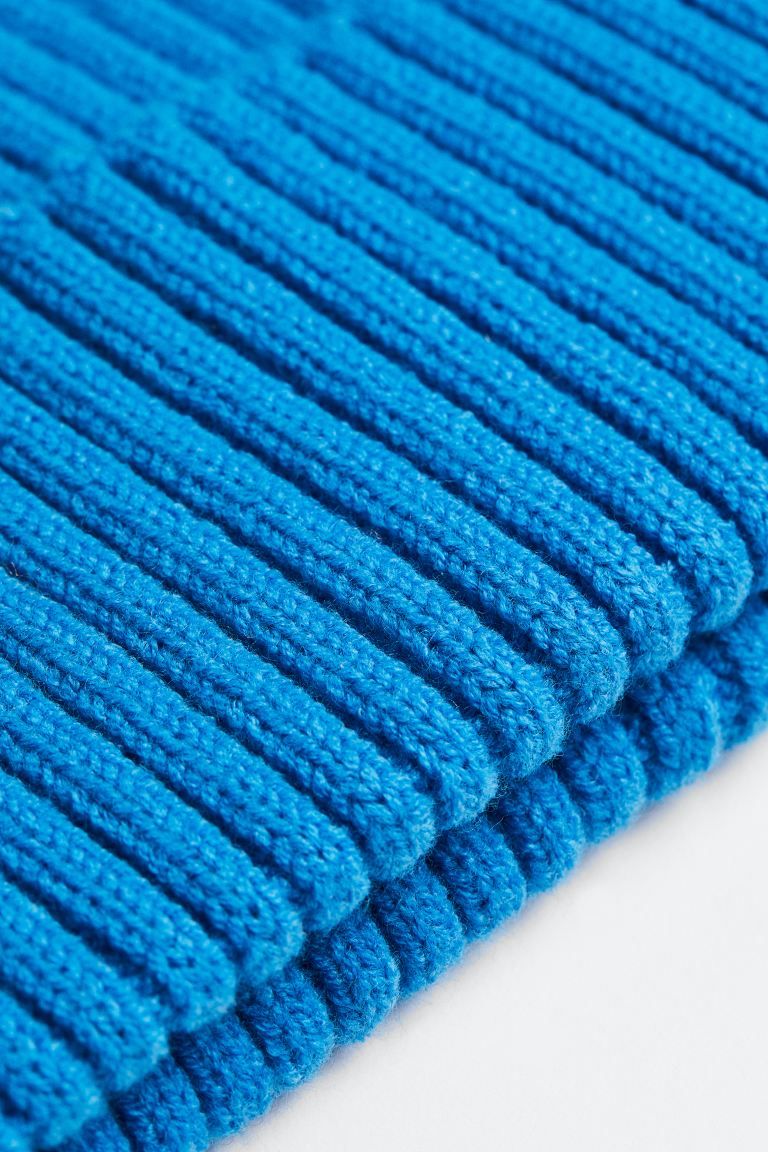 Rib-knit hat - Blau - Ladies | H&M DE | H&M (DE, AT, CH, DK, NL, NO, FI)