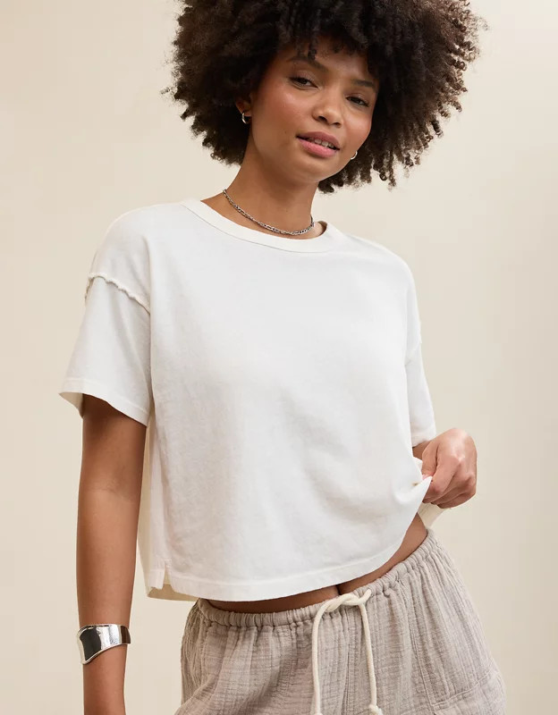 Aerie Summer Breeze Cropped T-Shirt | Aerie