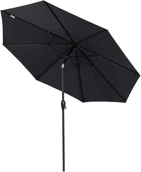Tempera 9 Ft Patio Umbrella Outdoor Table Umbrella with Push Button Tilt and Crank, 8 Steel Ribs,... | Amazon (US)