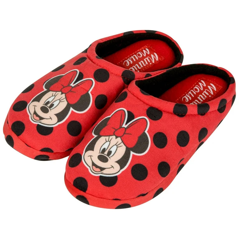 Minnie Mouse Polka Dots Women's Clog Slippers-Small | Walmart (US)