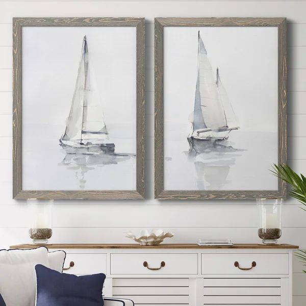 Misty Harbor I - 2 Piece Picture Frame Painting | Wayfair North America