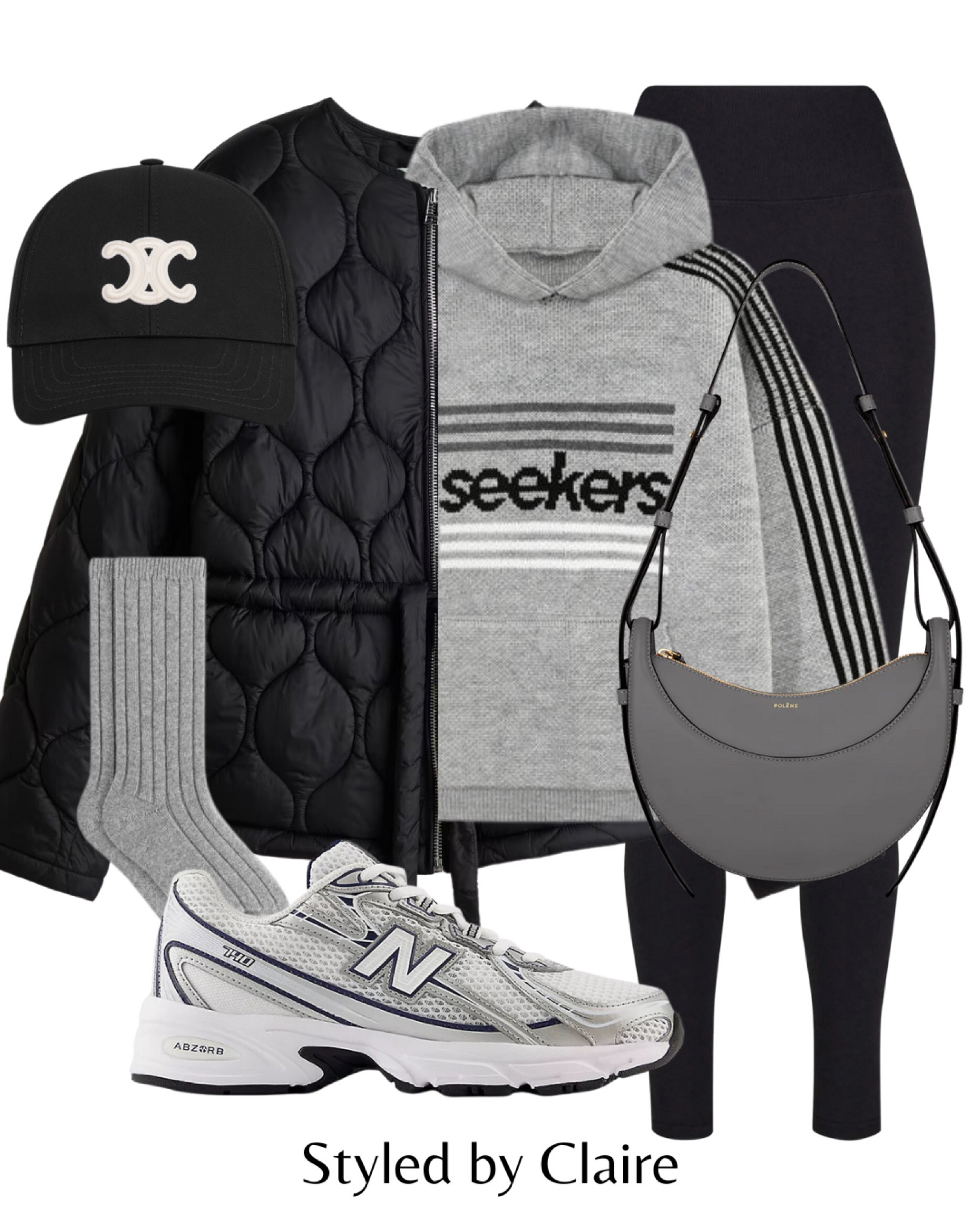 Quilted puffers & chunky knits👌🏼
Tags: tie belt jacket sisters and seekers hoodie grey black leggings thermal fleece lined Lovall new balance 740 socks wool Celine cap fashion winter spring inspo outfit ideas everyday style city break airport outfit minimal athleisure activewearr

#LTKwinter #LTKstyletip #LTKshoes