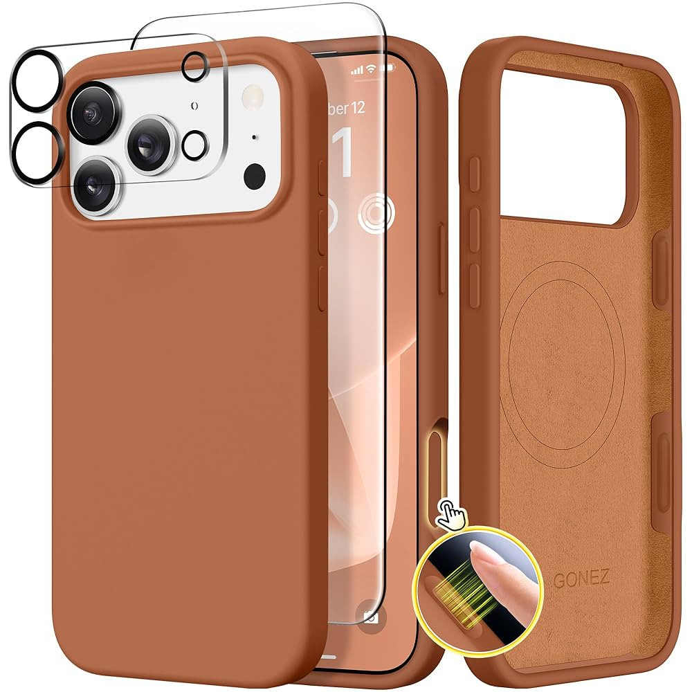GONEZ Magnetic for iPhone 17 Pro Case, Compatible with MagSafe, [Screen Protector + Camera Lens P... | Amazon (US)
