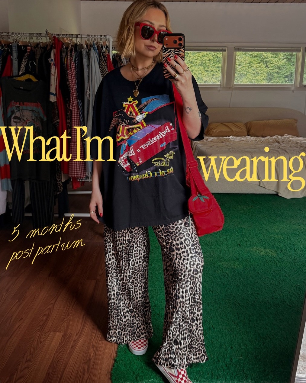 What I’ve been wearing recently during postpartum ⭐️ prioritizing comfort.. but still dressing like ✨me✨ honestly tho.. when did I not prioritize comfort?😅 Comment SHOP and I’ll send you links to everything!

A loose fitting statement pant and graphic tee has been my go to this week if you couldn’t tell❣️

#postpartum #postpartumbody #outfitinspo

#LTKmomlife #LTKMidsize #LTKootd