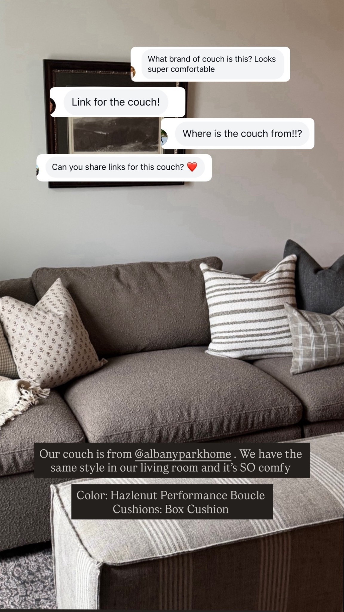 Our couch in our upstairs!

#LTKHome