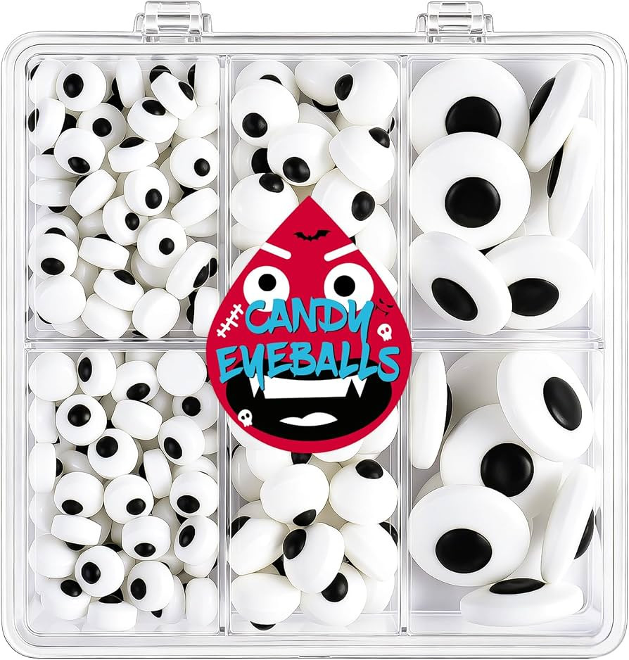 Candy Eyes Sprinkles \u2013 7mm/10mm/20mm Edible Eyeballs Mix     130g/4.6oz Halloween Eyeball Sp... | Amazon (US)